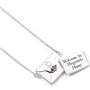 Harry Potter The Carat Shop - Collana in argento Sterling con lettera di accettazione di Harry Potter, con busta di apertura