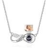 Glooraca Collane di foto per donne Collana personalizzata con immagine all'interno della collana di proiezione Collana di foto personalizzata per donne fidanzata mamma regali di compleanno (Style 14)