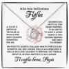 NONNA PROFESSIONISTA Collana Donna Figlia Nipote Amore Finitura in Oro, Argento Idee Regali per lei Compleanno Natale - Cofanetto con DEDICA incluso (Argento - Figlia 2)