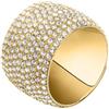 TRUSSARDI Anello da donna in acciaio, cristalli, collezione T-DESIGN, acciaio, Cristallo