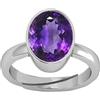 GEMSJEWELS Anello in argento regolabile per uomo e donna [KS30], con ametista naturale 17.00 Ratti Katela, placcato argento, ametista, Placcato argento, Ametista