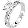 Bluespirit CUORI Anello Donna in Argento 925, Zirconi - P.25B7030001