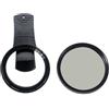 CS PRIORITY Kit filtro polarizzatore universale portatile circolare da 52 mm con clip CPL e filtro UV per smartphone iPhon Huawe Samsun Xiaom Androi IO (clip con filtro CPL)