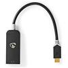 NEDIS Adattatore USB-C a DisplayPort con modalità Alt DP (4K 60 Hz) / nero - 0,15 metri