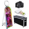 PAAFNN Magic Mirror Photo Booth Machine con fotocamera, stampante, luce RGB, portatile 32 '' touch screen selfie specchio photobooth per feste (bianco)