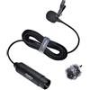 Comica XLR microfono CVM-V02C cardioide XLR Lavalier microfono da appuntare, microfono per camcorder Canon Sony Panasonic videocamere ZOOM H4n H5 H6 Tascam DR-40 DR-100 (1 confezione)
