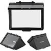 Tbest Schermo Monitor LCD della Fotocamera Cappuccio Pieghevole Copertura Protettiva Parasole per D7500 Accessorio Fotografico Portatile Leggero in Plastica Resistente Nera