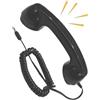 Generico Ricevitore telefonico retrò - Auricolari con maniglia per ricevitore telefonico cablato | Adattatore di rete fissa vintage per l'uso in recitazione di feste a tema per la fotografia di home office