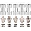 Mtlavishness 15pcs 1/4 Turn 3/8 convertitore Threaded viti adattatore viti accessorio | 3/8 convertitore vite,4.2cm,1.6in,15pcs, brand aftermarket,Metallo 15pcs,Widely Applicabile fotocamera