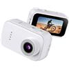 Hangsu Obiettivo fisheye a 130° con supporto per videocamera 2K di dimensioni pollice, batteria a lunga durata per bicicletta, viaggi, casa, sci, escursionismo