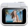 EaseSunny Videocamera HD Y360Action, fotocamera sportiva 4K con display flip-out con imbracatura pettorale per video di ciclismo e paracadutismo a 360 gradi, nero (bianco)