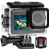 DIGNIFE Action Camera, Action Camera Filtro rimovibile 6 Lens 5K 30FPS 4K 60FPS 48MP Dual Screen 2quot; Riprese video IPS EIS Diventa impermeabile Sports Cam Pro(Option5,5K Camera Only)