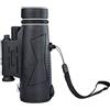 Generic Binocolo ad Alta Potenza, Telescopio Monoculare 12x50, Monocolo Portatile con Luce LED e Lente Prismatica BAK4 con Adattatore Smartphone e Treppiede Adulti Bambini Bird Watching Ind