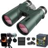 Generico Puruxe Binoculars for Adults High Powered, Puruxe 10×42 HD Binoculars, Premium Optical Clarity, Binoculares De Largo Alcance for Birds Watching, Hiking, Cruise, Travel, Build for The Outdoor (Green)