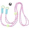 Acouto Corda per Perdita di Action Camera Fibbia in Lega di Alluminio Cinturino in Nylon a Sgancio Rapido per 3 Fotocamere con Filettature da 10,2 Cm Sul Fondo Blu Roseato Filettato Come Corda (Blu