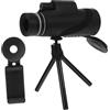 TOGEVAL Monocolo Telescopico 80x100 in Vetro con Adattatore Smartphone e Treppiede | Telescopio Monoculare Zoom Portatile, Imaging Stabile ad Alto Ingrandimento, per Campeggio e Sightseeing