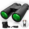 ZTBGY Binocolo 12x42 ad alta potenza per adulti,con prisma Bak4 Dual Focus portatile ad alta potenza compatto e impermeabile adatto per escursioni/caccia/campeggio/bird watching