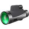 Generic Binocolo ad alta potenza, telescopio monoculare 12x50, telescopio monoculare con obiettivo prisma alto BAK4 compatto con vita portatile monoculare impermeabile con adattatore smartphone e treppiede u