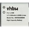 vhbw 1x batteria compatibile con Panasonic HX-WA30EG, HX-WA30, HX-WA3, HX-WA20EG fotocamera (600mAh, 3,6V, Li-Ion) - Sostituisce VW-VBX090, VW-VBX090E