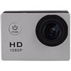 DIGNIFE Action Camera, 2022 Nuova fotocamera d'azione, 1 2MP HD 1080p 32 GB 140D Macchina fotografica impermeabile subacquea, telecamere del casco for motocicli(Silver)