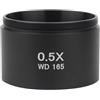 Generic WD165 0,5X,7X 1, 2,0X Obiettivo ausiliario Filettatura 48mm Lente di Barlow for microscopio stereoscopico Ricambi per telescopi astronomici
