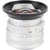 Jectse Obiettivo con Fotocamera Ad Apertura Grande, Vetro Ottico in Lega di Alluminio 12 Mm F2 Focus Obiettivo per X-Pro X-E1 X-E2 X-A5 (SILVER)