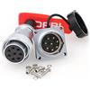 DRRI WEIPU AC DC Circuito Segnale LED Heavy Duty Paratia Industriale Femmina Spina Maschio Presa WS28 8-Pin Metallo Aviazione Connettore Circolare