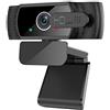 ZHANGMU Videocamera, nero, 2 milioni di Hd 1080p, Live webcast USB senza hard disk