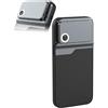 Bewinner Microscopio per Telefono, Obiettivo per Microscopio 400x con Luce a LED, Custodia per Telefono, Microscopio Portatile Ricaricabile, Obiettivo per Microscopio per Mini Telefono