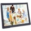 Tonysa Farmazione Digitale WiFi da 15 Pollici con Touchscreen - Display IPS a Rotazione Automatica, Memoria da 32 GB, Monte a Parete, per Casa, Commerciale (Black)