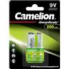 Camelion Always Ready 17420122 - Batteria NiMH, 9 Volt Block, 200 mAh, 1 pezzo