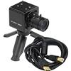Arducam per Raspberry Pi HQ Camera, Webcam HQ da 12 MP IMX477 con audio, obiettivo da 6 mm con attacco CS, custodia in metallo, treppiede e cavo USB