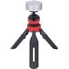 Plyisty Per Supporto Mini Treppiede con Adattatore, Supporto Per Altezza Regolabile e Tilt Per il Kit di Montaggio Tripode Mini V4 (Adattatore d'argento)