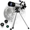 Gadpiparty Telescopio Rifrattore Astronomico 360mm 50mm con Treppiede