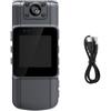 CHICHIYANG Fotocamera corpo 1080P HD Video Display Obiettivo girevole a 180° e obiettivo grandangolare 155° Design 1/4 Montaggio filettato per riprese