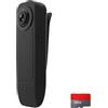 XAGMODSHN Action Camera portatile 1080P: notte fino a 10 m, design a clip per escursioni e registratore sportivo di sorveglianza sicura