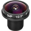 Bonbela Obiettivo C-montato Fisheye Obiettivo Nuova scheda 1,8 Mm 180 5MP Fisheye View CCTV telecamera grandangolare