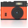 GOWENIC Fotocamera Chiave, Fotocamera Compatta da 12 MP da 1080p con Schermo da 0,96 Pollici e Luce di Riempimento a LED, per Viaggiare per il Ciclismo Vlog All'aperto (arancione nero)