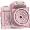 Generic Piccola Fotocamera Digitale, Fotocamera per il Portachiavi di Registrazione 4k da 64 MP in 19 Effetti di Filtro Largo 78 ° per la Registrazione di Viaggio (PINK)