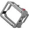 Generico Gabbia for conigli for fotocamera in metallo con slitta fredda for microfono e accessorio di estensione della luce riempimento, compatibile Insta360, GO3/GO3S