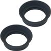 WHYHKJ 2PCS binocolo in gomma oculari 4x16mm microscopio occhiali Caps Birdwatching occhiali occhiali occhiali nero