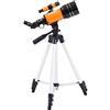 WOWCSXWC Telescopio rifrattore astronomico con apertura da 70 mm, ottimo regalo per osservare la luna e il paesaggio telescopio portatile da viaggio con zaino, supporto per smartphone (colore: confezione 1)