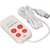 Tomantery Tastiera Tascabile USB Personalizzata a 4 Tasti per Laptop da Gioco, Tastiera con Mini Pulsanti Programmabili per Utenti di Computer Generici