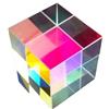 LXXOZ 1 pz 18 * 18 * 18&15 * 15 * 15mm Prisma Ottico Cubo Arcobaleno di Luce Colorata Grande Un Regalo Esperimento Scientifico