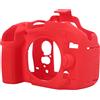 Akozon Custodia per Fotocamera in Silicone perD600 e D610, Protezione da Graffi, Urti e Polvere, Morbida e Resistente (Rosso)