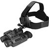 NGBFF Visore Notturno, NV8000 Occhiali for la visione notturna 3D IR 1080p HD a infrarossi NV Binoculare Naked Eye Digital 3D Helmet Oculare Head Mount Darkness,per birdwatching, sport all'aria aperta, via
