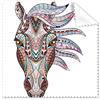 DIYthinker Mosaico stile colorato cavallo design creative Art illustrazione modello occhiali panno di pulizia del pulitore dello schermo 5PCS