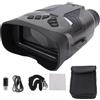 SustVita Videocamera binocolo SustVita 4K con acquisizione foto da 48 MP Zoom digitale 8X Schermo a colori da 3 pollici e supporto scheda da 128 GB per campeggio e attività all'aperto (Marrone)