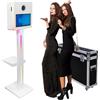 WideMeet Macchina fotografica DSLR, touch screen da 15,6, portatile, con specchio, per foto, telecomando con app, software, custodia per voli, photobooth per feste, matrimoni, eventi in affitto (bianco