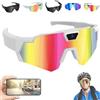 Generico Occhiali sportivi 4K HD POV con fotocamera, occhiali da baseball intelligenti, unisex per escursioni in bicicletta (#D)